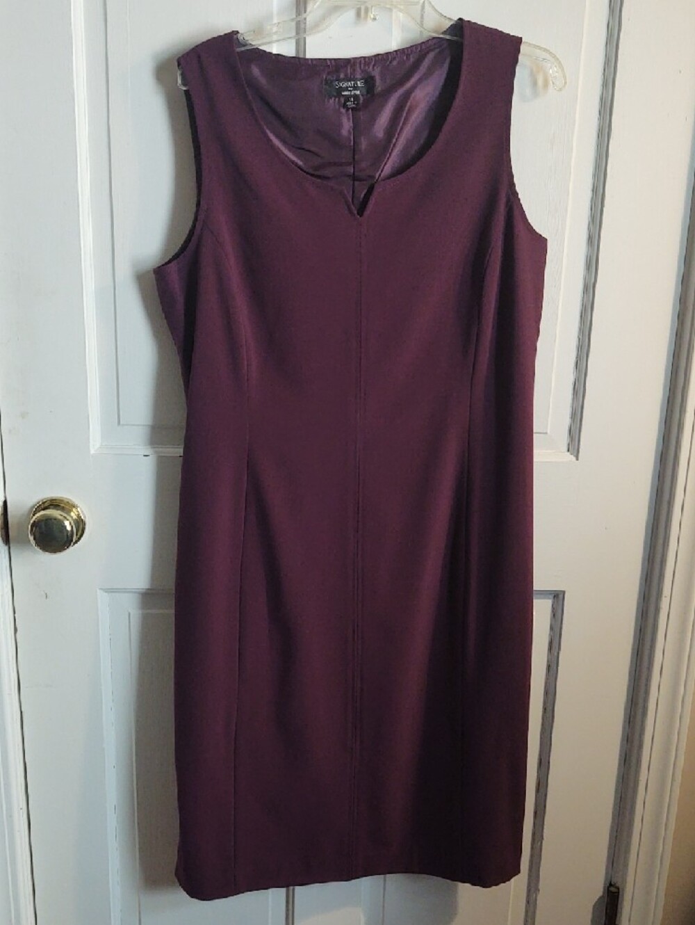 Signature by Larry Levine Plum Two-Piece Dress with Cropped Jacket - Picture 4 of 10